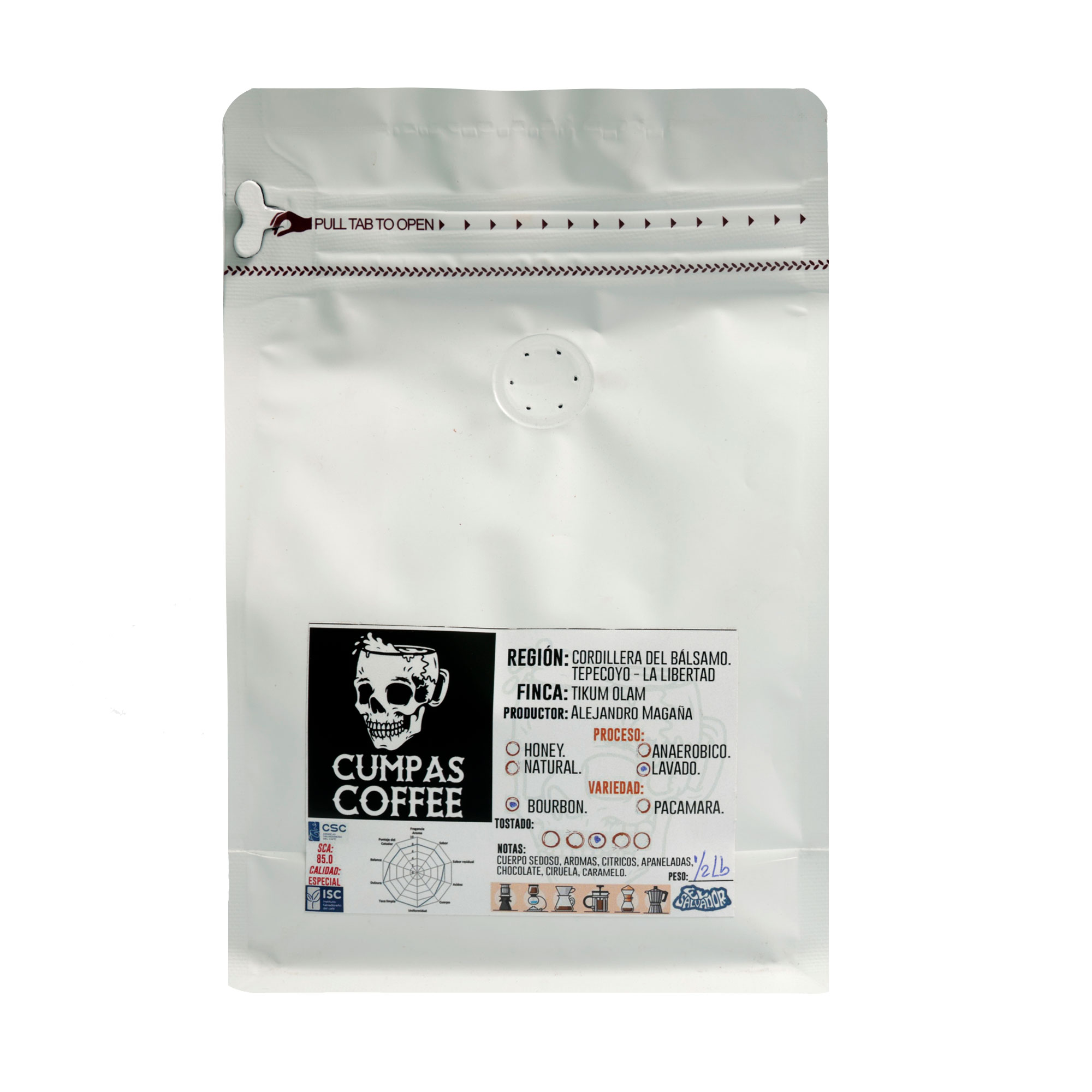 Cuscatleco - Semilavado 250 G